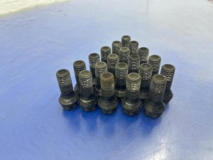 2014-2024 BMW M4 Black Set of 20 Wheel Bolt Lug Nuts (Used OEM)