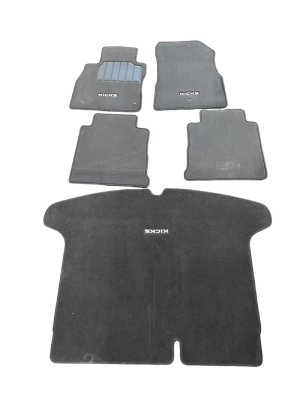 2021-2024 Nissan Kicks Black Carpet Floor Mat and Trunk Cargo Cover Set - Front (Used OEM)