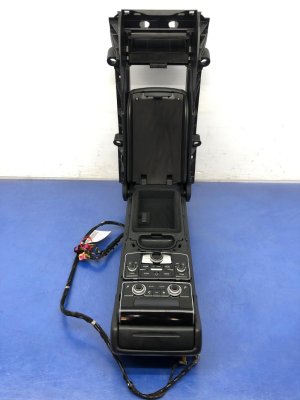 2011-2014 Audi A8 Black Armrest Temperature and Radio Control Module - Rear (Used OEM)