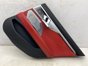 2020-2024 BMW M8 Red Door Interior Trim Panel with Sunshade - Rear, Right (Passenger) (Used OEM)