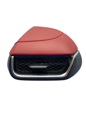 2025-2026 Acura ADX Red Dash Outer Air Vent Grille with Leatherette and Stitching - Front, Left (Driver) (Used OEM)