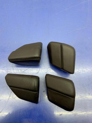 2010-2016 Porsche Panamera Brown Front and Rear Door Armrest Trim Cover Set (Used OEM)