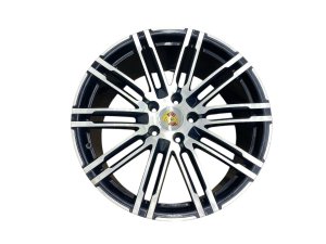 2015-2018 Porsche Cayenne Black 21x10 10-Double Spoke Machined Alloy Wheel (Used OEM)