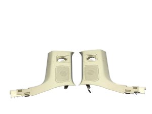 2018-2022 Ford Expedition Tan D-Pillar Trim Panel Covers with Speakers - Rear, Left (Driver) (Used OEM)