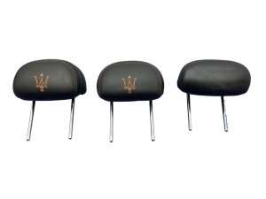 2017-2024 Maserati Levante Black Leather Seat Headrest Set - Rear, Right (Passenger) (Used OEM)