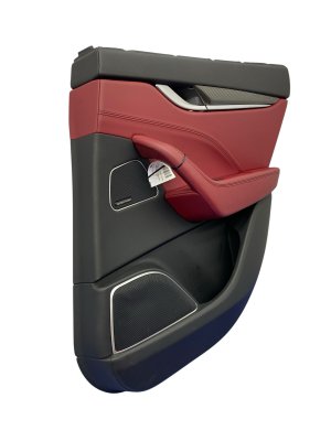 2017-2024 Maserati Levante Red Door Interior Trim Panel - Rear, Right (Passenger) (Used OEM)