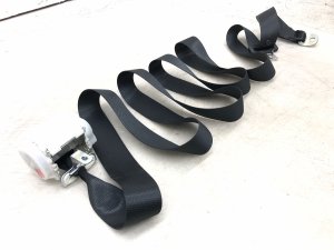 2016-2022 Lexus RX450h Black Center Seat Belt Assembly - Rear, Left (Driver) (Used OEM)