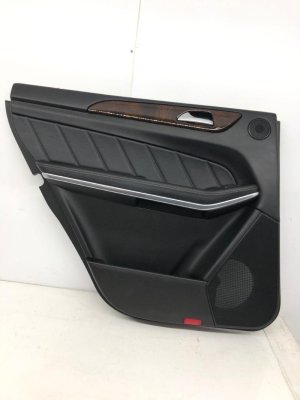 2013-2016 Mercedes-Benz GL550 Black Door Interior Trim Panel Assembly - Rear, Left (Driver) (Used OEM)