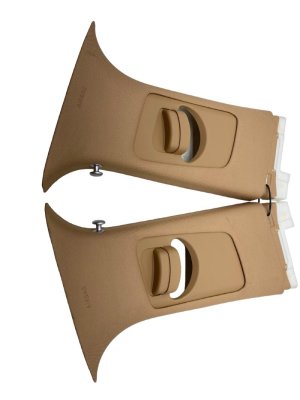 2021-2024 Genesis GV80 Beige Upper B-Pillar Trim Cover Set (Used OEM)
