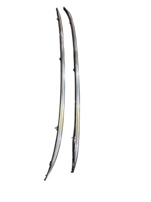 2021-2026 Genesis GV80 Chrome Roof Luggage Rack Rail Set for Panoramic Sunroof (Used OEM)