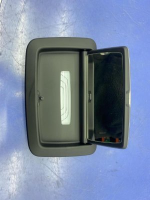  BMW 7 series Black Roof Illuminated Vanity Mirror - Rear (Used OEM)