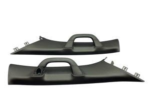 2022-2025 Jeep Wagoneer Black A-Pillar Trim with Grab Handle Set - Front (Used OEM)