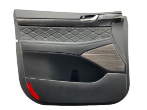 2020-2022 Hyundai Palisade Black Door Interior Trim Panel Assembly with Ambient Lighting - Front, Left (Driver) (Used OEM)