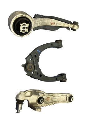 2017-2024 Jaguar F-Pace Upper and Lower Suspension Control Arm Set - Front, Right (Passenger) (Used OEM)