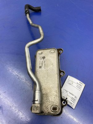 2018-2023 BMW M550i xDrive Engine Oil Cooler Assembly with Tube (Used OEM)