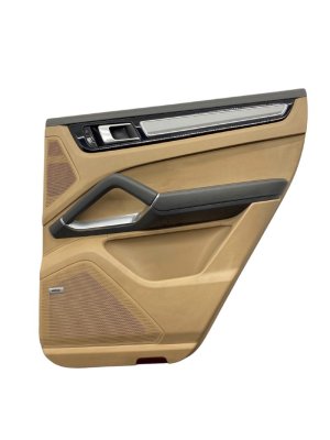 2019-2023 Porsche Cayenne Gray Door Interior Trim Panel - Rear, Right (Passenger) (Used OEM)