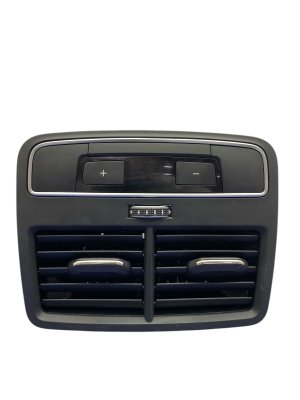 2017-2025 Audi A5 Black Center Console Air Vent Grille with Climate Control Switch - Rear (Used OEM)