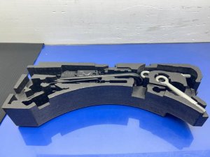 2016-2020 Jaguar XF Emergency Lift Jack Tool Kit with Foam Insert (Used OEM)