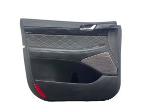 2020-2022 Hyundai Palisade Black Door Interior Trim Panel with Switches - Front, Left (Driver) (Used OEM)