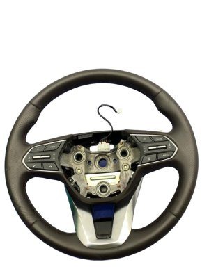 2020-2022 Hyundai Palisade Brown 3-Spoke Heated Leather Steering Wheel with Paddle Shifters (Used OEM)