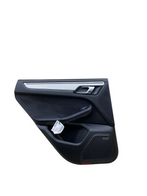2015-2025 Porsche Macan Black Door Interior Trim Panel with Bose Audio and Light Package - Rear, Left (Driver) (Used OEM)