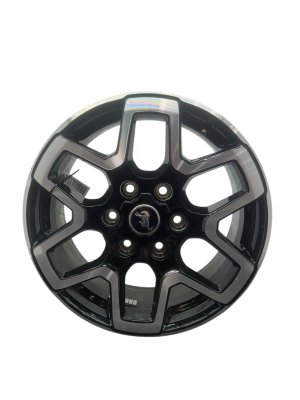 2021-2025 Ford Bronco 18-Inch 6 Double Spoke Machined Black Alloy Wheel (Used OEM)