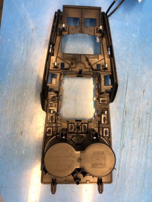 2015-2020 Audi S3 Black Center Console Shifter Cup Holder Bezel Trim Panel (Used OEM)