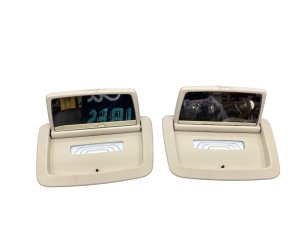  BMW 7 series Beige Vanity Mirror Dome Light Lamp Set - Rear (Used OEM)