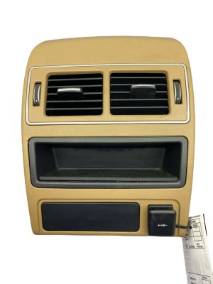 2021-2023 Jaguar F-Pace Ebony (Black) Center Console Vent Flow Cover - Rear (Used OEM)