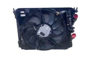 2014-2023 Maserati Ghibli Radiator and A/C Condenser Fan Motor Assembly (Used OEM)