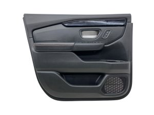 2023-2025 Honda Pilot Black Door Interior Trim Panel with Red Stitching - Front, Left (Driver) (Used OEM)