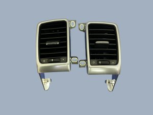 2010-2016 Porsche Panamera Center Console Air Vent Grille - Rear (Used OEM)