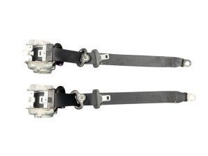  Tesla Model s Black Seat Belt Retractor Assembly Set - Rear, Right (Passenger) (Used OEM)