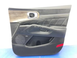 2021-2023 Kia Sorento Black Door Interior Trim Panel with Window Switch - Front, Right (Passenger) (Used OEM)