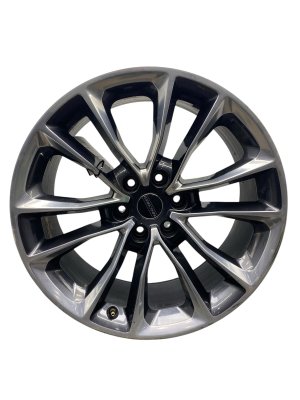 2022-2025 Jeep Wagoneer Silver 22x9 12-Spoke Polished Charcoal Alloy Wheel (Used OEM)
