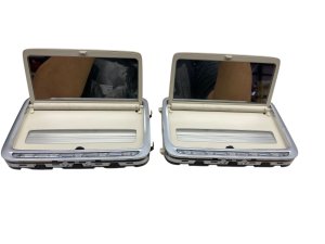 2019-2021 Mercedes-Benz C280 Beige Rear Overhead Illuminated Vanity Mirror Set (Used OEM)