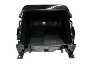 2021-2024 Kia Sorento Black Center Console Storage Tray with Wireless Charger and Dual USB Hub (Used OEM)