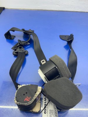2010-2019 Jaguar XJ Black Seat Belt Assembly Set - Rear, Left (Driver) (Used OEM)