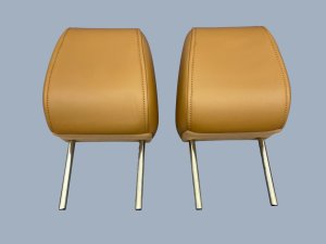 2025-2026 Mazda CX-70 Tan Seat Nappa Leather Headrest Set - Front, Right (Passenger) (Used OEM)