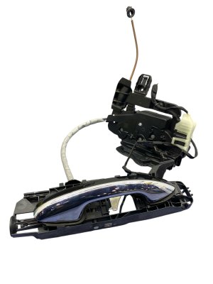 2021-2025 Mercedes-Benz C280 Black Exterior Door Handle with Latch and Chrome Trim - Rear, Left (Driver) (Used OEM)