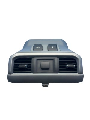 2021-2023 Ford F-150 Gray Center Console Trim Panel with Air Vents and Charging Ports - Rear (Used OEM)
