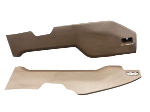 2022-2025 Ford F-150 Lightning Java (Brown) Center Console Cover Trim Panel Set - Front (Used OEM)
