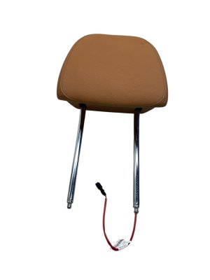 2019-2024 BMW X6 Tan Multi-Contour Ventilated & Massage Seat Headrest - Front, Left (Driver) (Used OEM)
