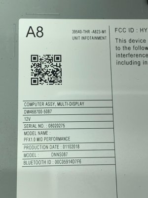 2018-2020 Honda Odyssey AM-FM XM Radio Receiver (Used OEM)
