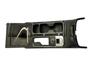 2023-2025 Kia Telluride Black Center Console Trim Panel with Cup Holder and Switches - Front (Used OEM)