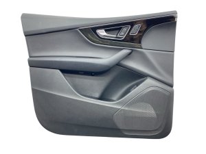 2017-2019 Audi Q7 Black Door Interior Trim Panel - Front, Left (Driver) (Used OEM)