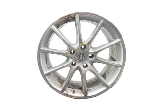 2019-2025 Porsche Cayenne Silver 20x9 5 Double-Spoke Bright Hyper Painted Alloy Wheel - Front (Used OEM)