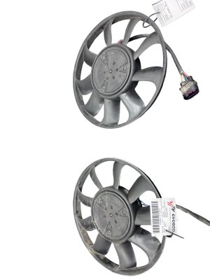 2018-2019 Audi S5 Dual Radiator and A/C Condenser Cooling Fan Assembly (Used OEM)