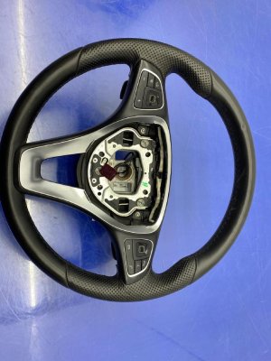 2017-2023 Mercedes-Benz E500 Black Multifunction Leather Steering Wheel (Used OEM)