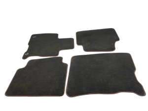 2020-2024 Ford Escape Black w/ Red Stitching Front and Rear Carpet Floor Mat Set (Used OEM)